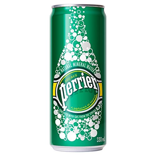 330ml can of Perrier mineral water